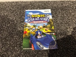 Nintendo Wii Sonic Sega All Stars Racing Manual Only NO GAME - Picture 1 of 1