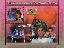 Princess Diana Stamp Dodi Fayed Royal Family Historical Figure S/S MNH #3943
