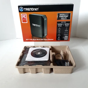 TRENDnet TEW-812DRU AC1750 Dual Band Wireless Router 4 Port (New~Open Box) - Picture 1 of 8