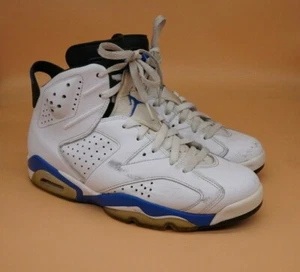 Nike Air Jordan Retro 6 VI 384664-107 Sports Blue Men's Sneakers Size US 8.5 - Picture 1 of 12