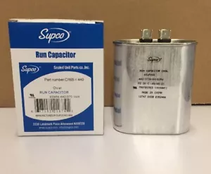 SUPCO CR65X440 OVAL RUN CAPACITOR (65 MFD X 440VAC) - Picture 1 of 3