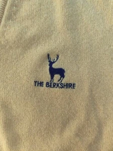 Lyle & Scott Sweater Vest Mens Large L Wool Golf Pullover Scotland Yellow V Neck - Picture 1 of 6