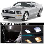 5x White LED Lights Interior Package Kit for 2005-2009 Ford Mustang