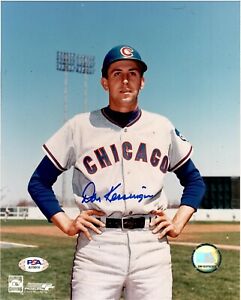 Don Kessinger autographed signed 8x10 photo MLB Chicago Cubs PSA COA
