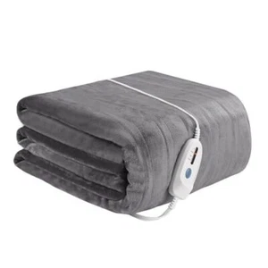 Electric Heated Blanket 72" x 84" Full Size Soft Full: 72''x84'' 01-light Grey - Picture 1 of 8