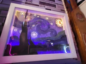 Starry Night Light Up Framed Picture - Picture 1 of 6