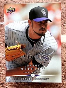 2008 Upper Deck First Edition Jeremy Affeldt #203 Colorado Rockies - Bild 1 von 2