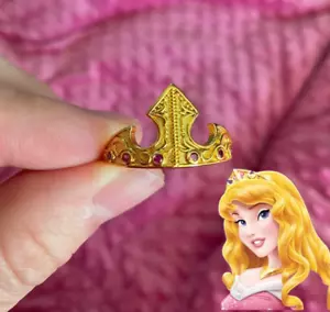 Anello Bella Addormentata Disney Aurora Anello Corona Principessa Donne Disney Fairycore - Foto 1 di 6