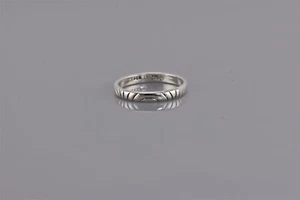 Anillo Waldeck Johnson plata esterlina tallada 2,5 mm anillo de banda apiladora talla 925 - Imagen 1 de 7