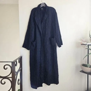 State of Claude Montana Wool Blend Long Lightweight Open Front Duster Coat - Picture 1 of 7