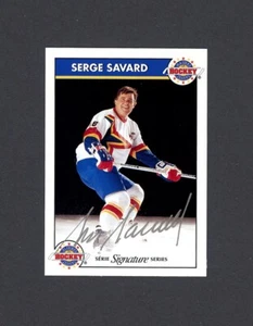 SERGE SAVARD signed 1995-96 ZELLERS SIGNATURE hockey card #18 HOF CANADIENS - Picture 1 of 3