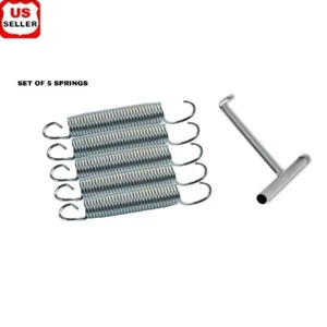7 inch Heavy Duty Trampoline Springs Replacement Set of 5 W/ Pulling Tool New - Picture 1 of 3