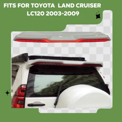 Fits for Toyota Land Cruiser LC120 2003-2009 Rear Roof Spoiler Windon Wing W/LED - Изображение 1 из 4
