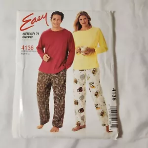 Uncut Easy stitch 'n save Mccalls 4136 S-M-L sewing pattern - Picture 1 of 6