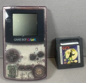 Nintendo Gameboy Color Atomic Purple Clear - mit Spiel funktioniert - Bild 1 von 16