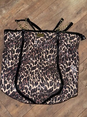 BETSEY JOHNSON Colorful Animal Print Shoulder Strap Tote Handbag - Image 1 of 4