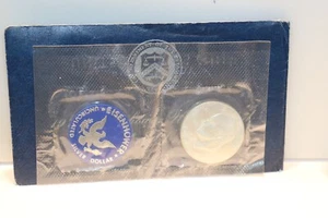 1971 S Uncirculated Eisenhower Silver Dollar in Blue US Mint Envelope. - Picture 1 of 5