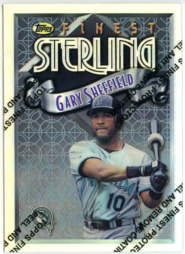 1996 Topps Finest Refractor Gary Sheffield *FLORIDA MARLINS* - Image 1 of 1