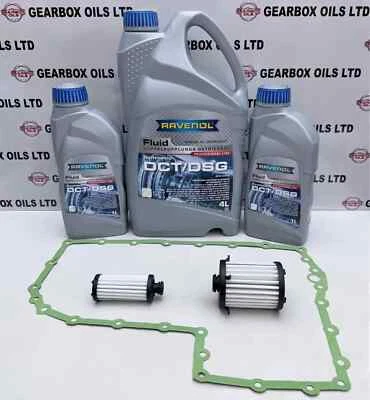 AUDI VW 0CK 7 SPEED AUTOMATIC GEARBOX FILTERS GASKET RAVENOL OIL 6L SERVICE KIT - Image 1 of 4