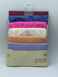 Ropa interior para niñas SO sin costuras pantalón corto multiestrella brillo paquete de 5 tallas múltiples - Imagen 1 de 2