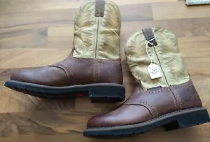 Justin Damen Stampede wasserdicht Leder Arbeit Sicherheit WKL4662 10.5B Stiefel - Bild 1 von 7
