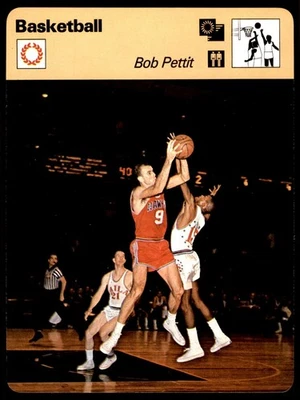 Sportscaster 1977 #19-14 Bob Pettit - baloncesto casi nuevo/como nuevo Foto 1 de 2