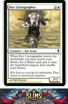 Magic the Gathering MTG Zendikar Kor Cartographer #18 Buy 2 Get 1 - Image 1 of 2