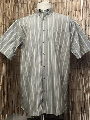 L.L. Bean Mens SS Button Up Shirt-Size Large Tall-100% Cotton-Big & Tall - Image 1 of 4