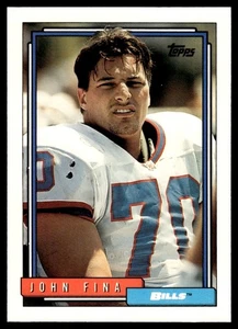 1992 Topps John Fina Rookie Buffalo Bills #724 - Picture 1 of 2