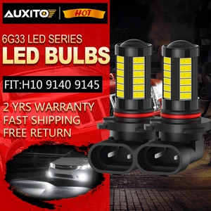 9140 H10 100W HID White LED Headlight Fog Light Driving Bulbs DRL Super Bright - Picture 1 of 9