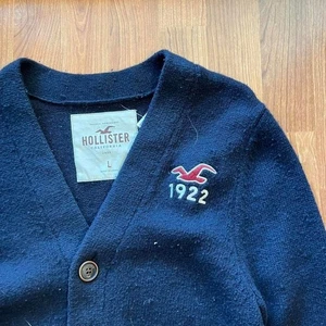 Vintage 90s Hollister Navy Cardigan | Size L - Bild 1 von 6