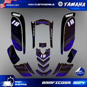 YAMAHA RAPTOR 660 graphics kit 2001 2002 2003 2004 2005 decals stickers ATV UTV - Foto 1 di 6