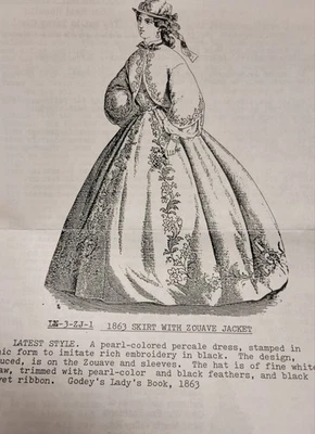 Mujer Guerra Civil Era ZOUAVE Chaqueta Heidi Marsh Patrón de Costura, Talla 16-18, Sin Cortar Foto 1 de 4