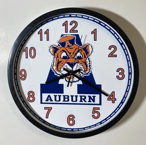 Auburn Tigers University nostalgische Logo Batterie Uhr - Bild 1 von 2