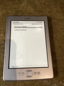 Amazon Kindle D01100 eBook Reader Grey Wi-Fi 6" Touch Screen Only - Picture 1 of 8