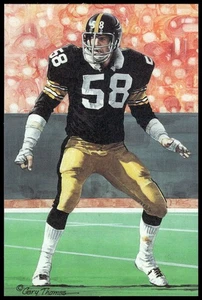 Jack Lambert 1993 Goal Line Art Hall of Fame #132 Steelers - Picture 1 of 2
