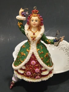 Bon-Ton 2003 Cascanueces Reina Resina Tirador Jumping Jack Ornamento (TAL CUAL) - Imagen 1 de 11