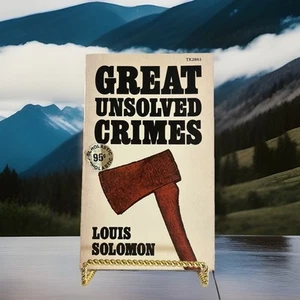 Great Unsolved Crimes Paperback By Louis Solomon 1976 Vintage Paperback - Picture 1 of 4