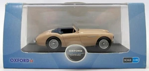 Oxford Diecast 1/43 Scale Model Car AH1002 Austin-Healey 100 BN1 Coronet Cream - Picture 1 of 3