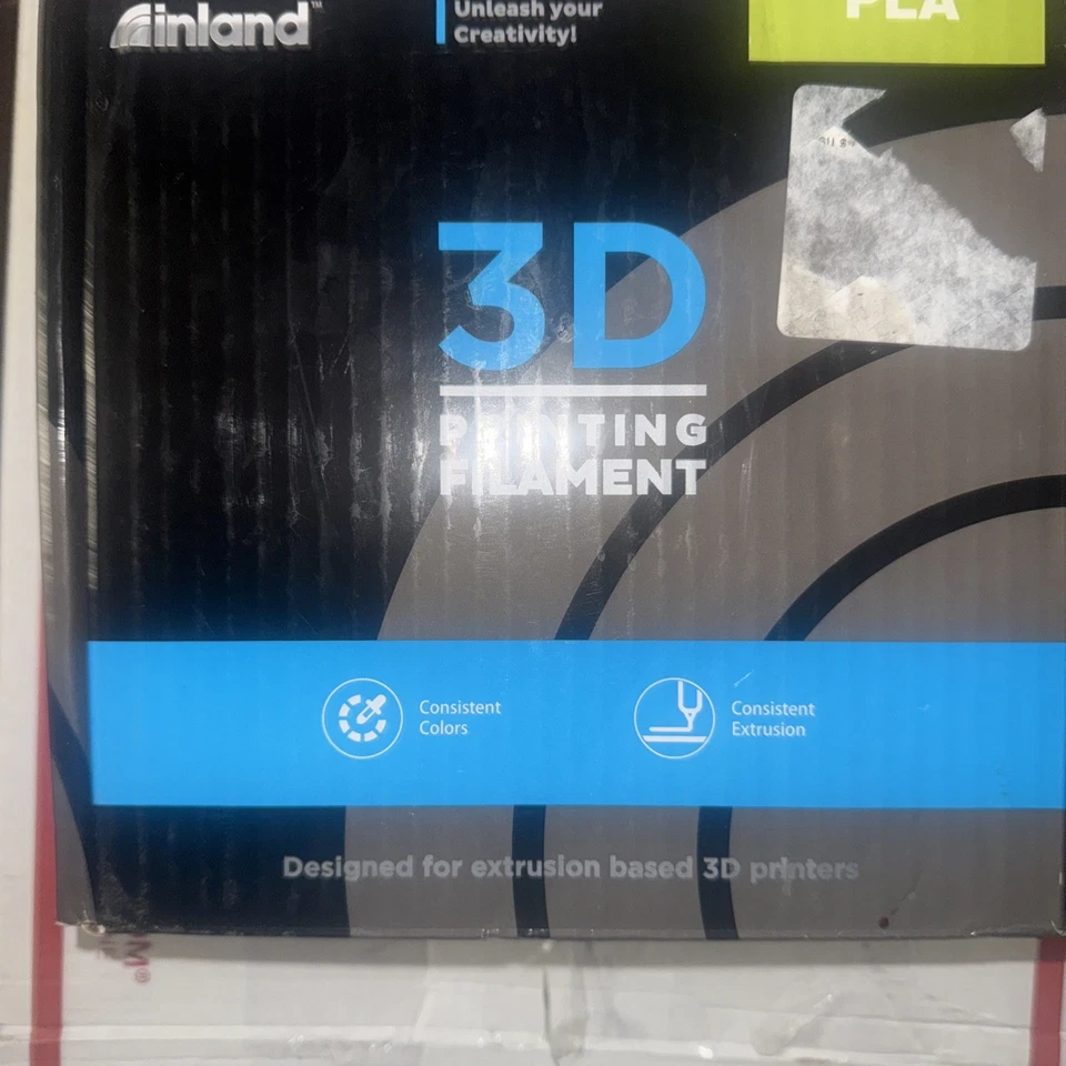 INLAND PLA 3D printer filament 2.85mm Black. - Image 1 of 1