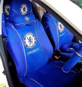 CHELSEA FOOTBALL CLUB AUTOZUBEHÖR: KOMPLETTER AUTOSITZBEZUG & KOPFSTÜTZENBEZUG - Bild 1 von 3
