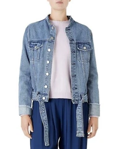Viktoria & Woods "Jester" belted denim jacket in mid blue size 1/UK10 - Picture 1 of 11