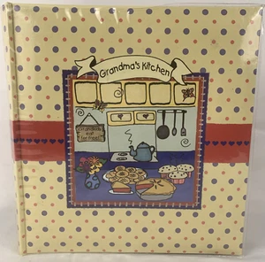 Vintage 2006 Grandma's Recipe Book Organizer Binder with Slid in Pockets 200 4X6 - Picture 1 of 12