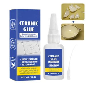 Keramikkleber 30 ml Kleber für Porzellan und Töpferreparatur Sofortigen starke - Bild 1 von 8