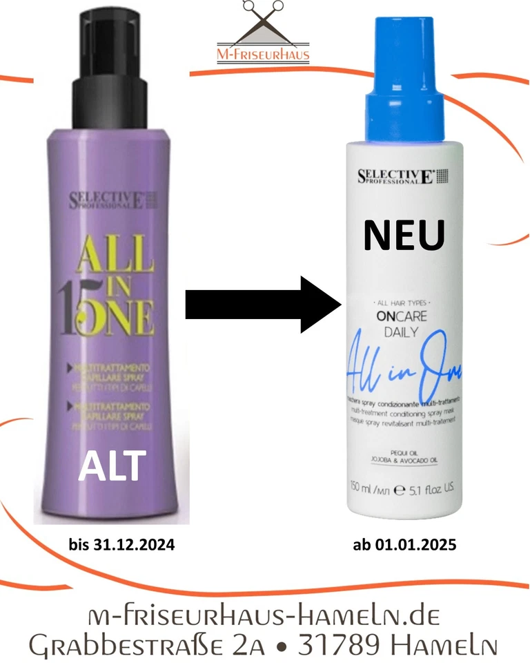 SELECTIVE ONCARE ALL IN ONE DAILY Sprühmaske ohne Ausspülen 150 ml