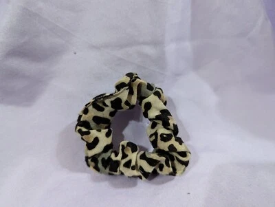 Leopard Print Hair Scrunchie Elastic Band For Women & Teens - Image 1 of 2