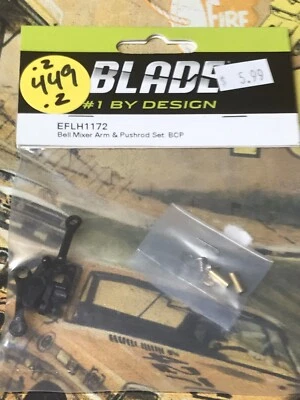 E-Flite EFLH1172 Bell Mixer & Push-Rod Arm Set: Blade BCP NewInPack USA Shipped - Image 1 of 4