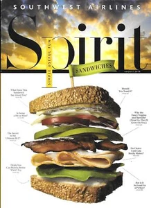 Southwest Airlines SPIRIT Magazine - August 2010 - Sandwiches Feature - Picture 1 of 1