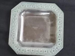 Rene Lalique art deco glass dish, with signature and green toning - Picture 1 of 16
