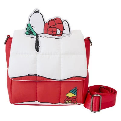 Peanuts Snoopy & Woodstock Snow Day Doghouse Crossbody Bag - Image 1 of 4